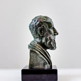 Zeno of Citium - pewter portrait bust