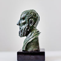 Zeno of Citium - pewter portrait bust